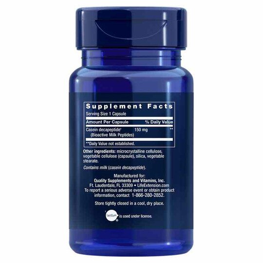 BioActive Milk Peptides, 30 Capsules, LFE