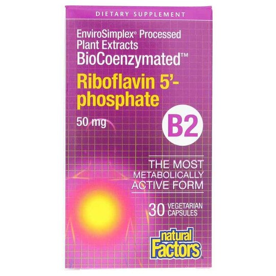 BioCoenzymated Riboflavin 5' Phosphate 50 Mg, 30 Veg Cap, NF