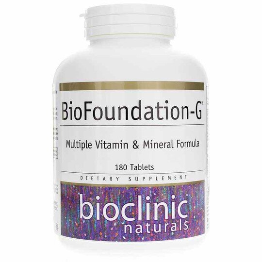 BioFoundation-G Multiple Vitamin & Mineral, 180 Tablets, BCN
