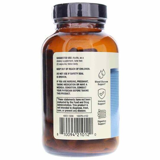 BioThin Bitter Melon & Goldenseal Organic, 120 Capsules, DRM