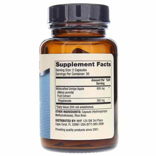 BioThin Wildcrafted Apple Extract, 60 Capsules, DRM