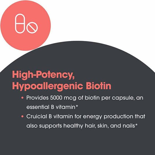 Biotin 5000, 60 Veg Capsules, ARG
