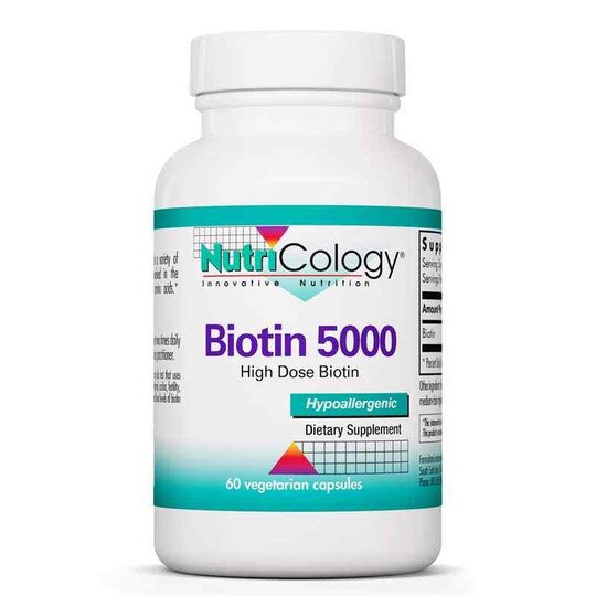 Biotin 5000, 60 Veg Capsules, NTC