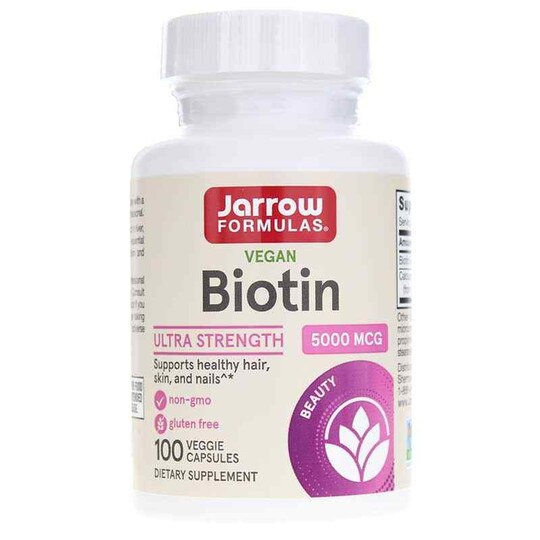 Biotin 5000 Mcg, 100 Capsules, JRF