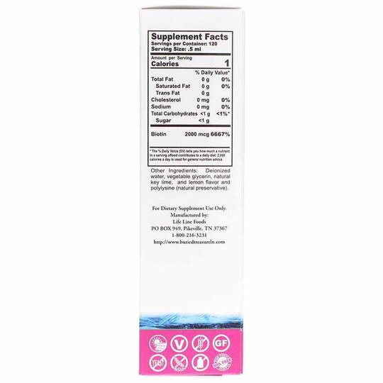 Biotin Drops, 2 Oz, BTN