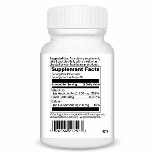 Biotin, 60 Veg Tablets, DL