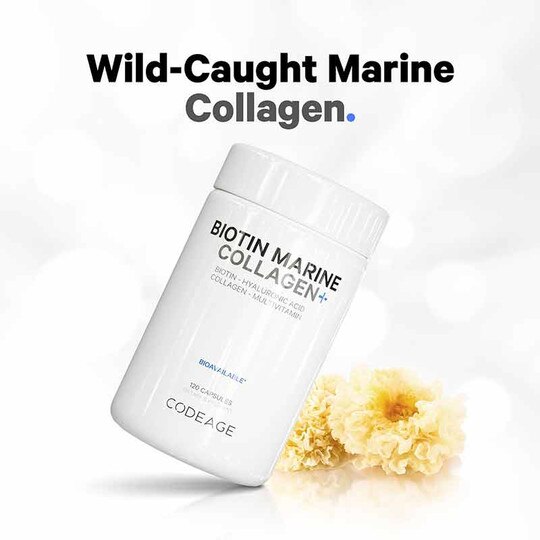 Biotin Marine Collagen, 120 Capsules, CDE