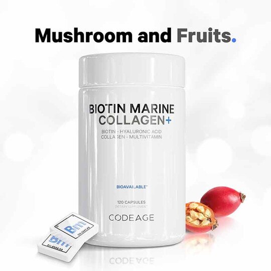 Biotin Marine Collagen, 120 Capsules, CDE