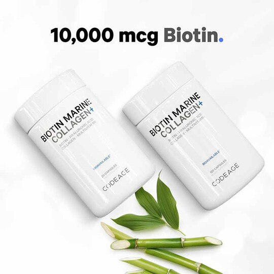 Biotin Marine Collagen, 120 Capsules, CDE