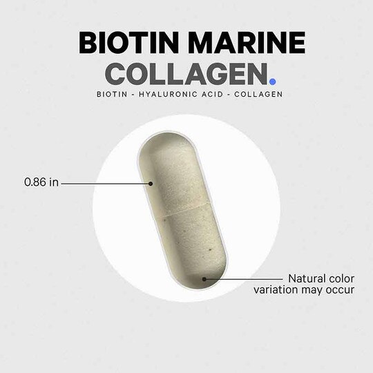 Biotin Marine Collagen, 120 Capsules, CDE