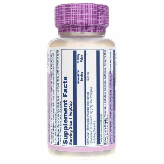 Bitter Melon Fruit Extract 500 Mg 5%, 60 Veg Capsules, SLR