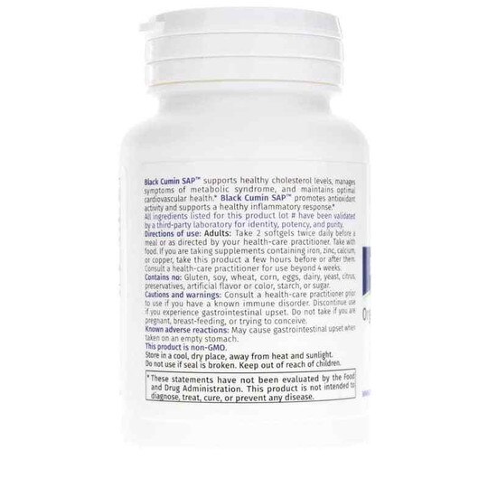 Black Cumin SAP, 60 Softgels, NFH