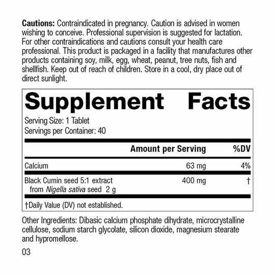 Black Cumin Seed Forte, 40 Tablets, SP