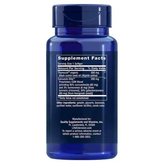 Black Cumin Seed Oil & Curcumin Elite, 60 Softgels, LFE
