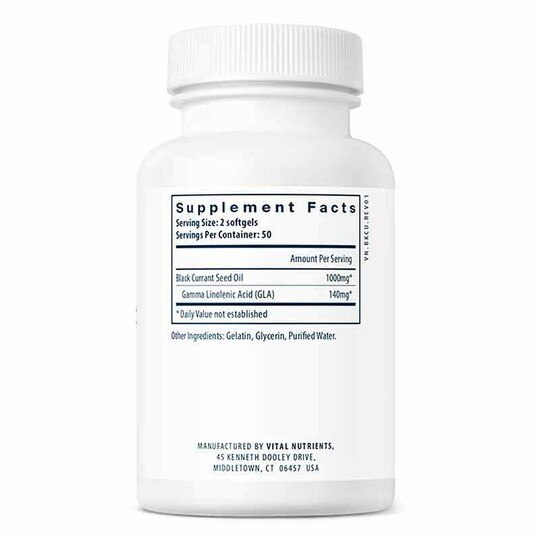 Black Currant Seed Oil, 100 Softgels, VTN