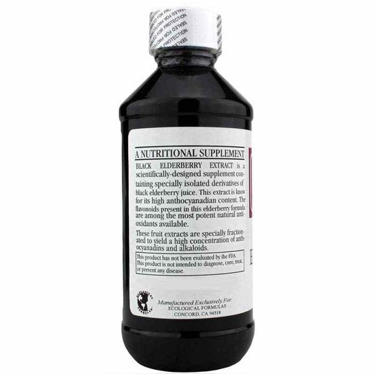 Black Elderberry Extract, 8 Oz, ECF