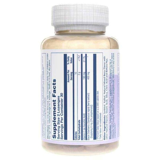 Black Elderberry with SambuActin, 60 Lozenges, SLR
