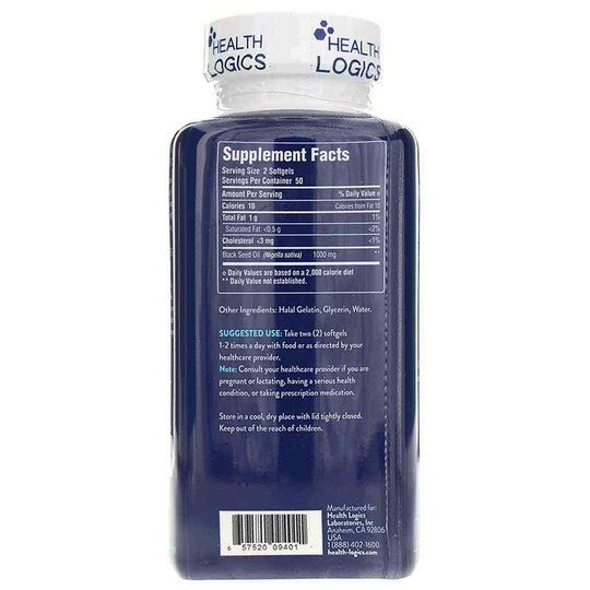 Black Seed Oil, 100 Softgels, HLG