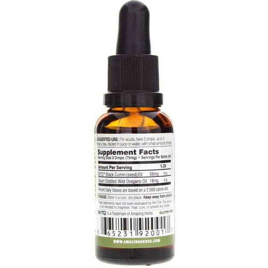Black Seed Oregano Oil, 1 Oz, AZH