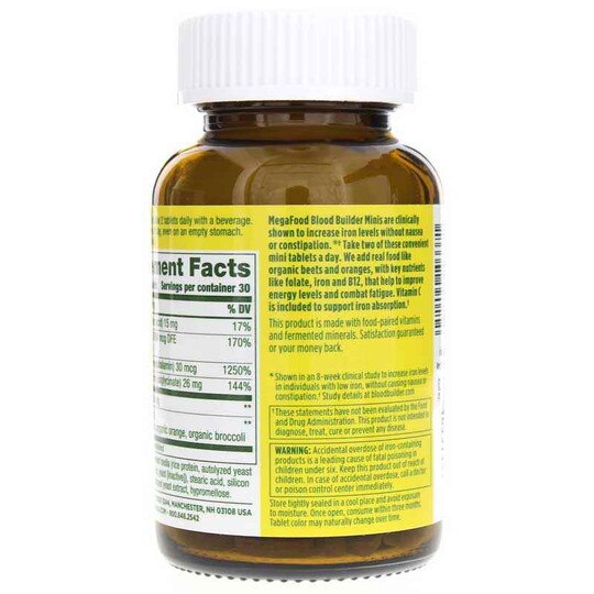 Blood Builder Iron Minis, 60 Tablets, MGF