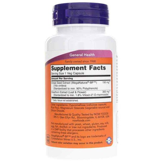 Blood Pressure Health, 90 Veg Capsules, NOW