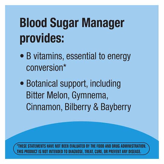 Blood Sugar Manager, 60 Tablets, NWA