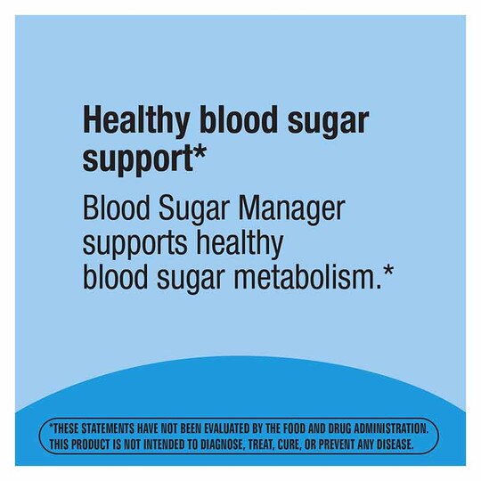 Blood Sugar Manager, 60 Tablets, NWA