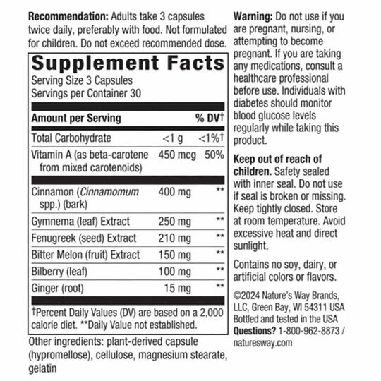 Blood Sugar Support, 90 Capsules, NWA