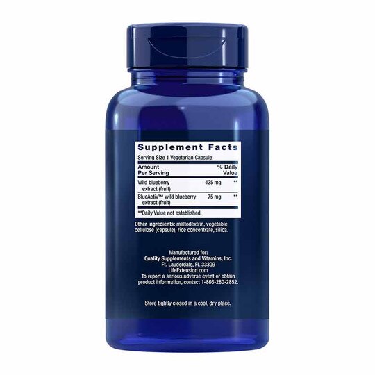 Blueberry Extract, 60 Veg Capsules, LFE