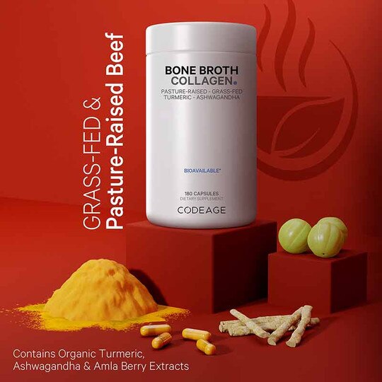 Bone Broth Collagen, 180 Capsules, CDE