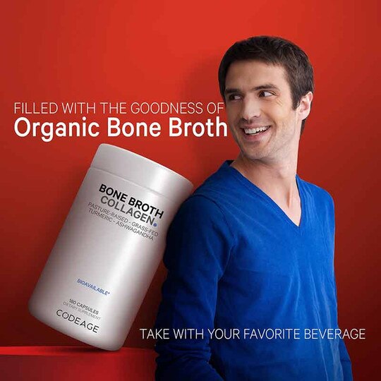 Bone Broth Collagen, 180 Capsules, CDE
