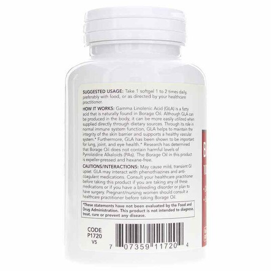 Borage/GLA 1000 Mg, 60 Softgels, PFLB