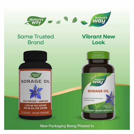 Borage Oil 1300 Mg, 60 Softgels, NWA