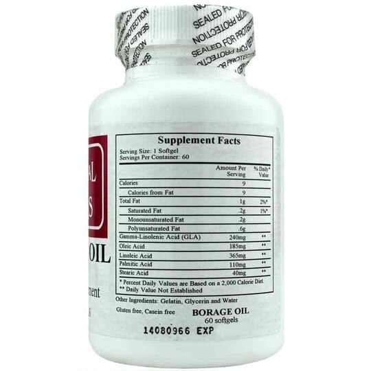 Borage Oil GLA240, Ecological Formulas