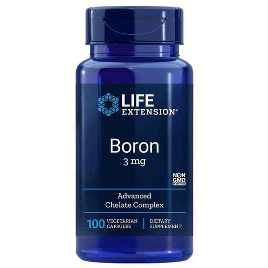 Boron 3 Mg, 100 Veg Capsules, LFE