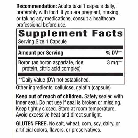 Boron Complex, 100 Capsules, NWA