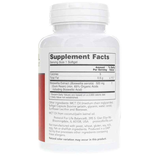 Boswellia Extract 500 Mg, 90 Softgels, PFLB