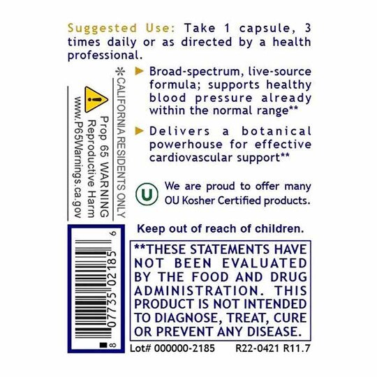 B.P. Complex Blood Pressure and Circulation Support, PRL