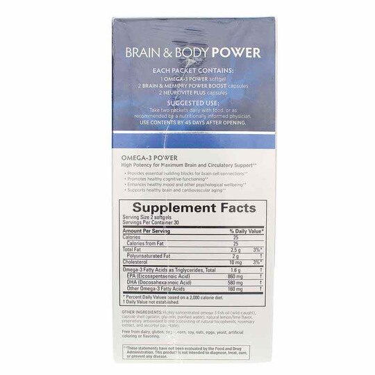 Brain & Body Power, 60 Packets, BMD