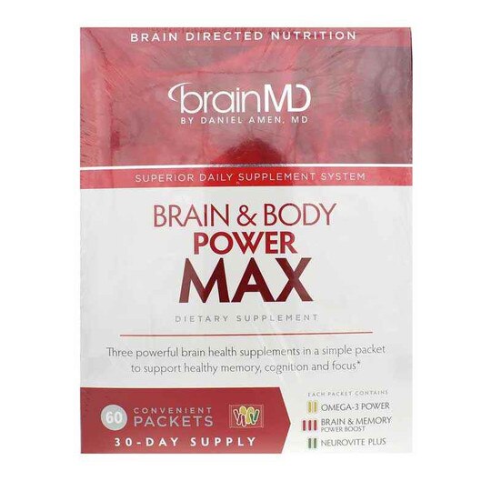 Brain & Body Power Max, 60 Packets, BMD