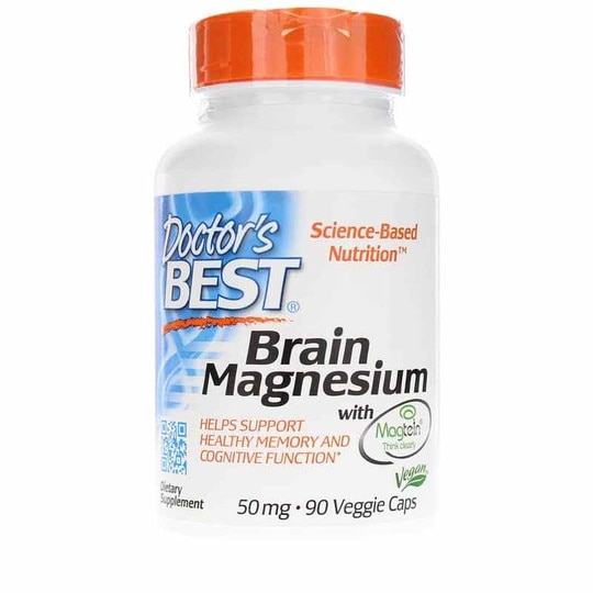 Brain Magnesium with Magtein 50 Mg, 90 Veg Capsules, DRB