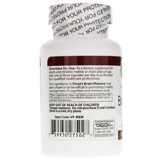 Brain/Memory with Huperzine A, 60 Capsules, VNC