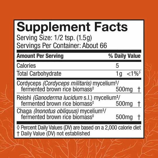 Breathe Mushroom Mycelium Powder, 3.5 Oz, HDF