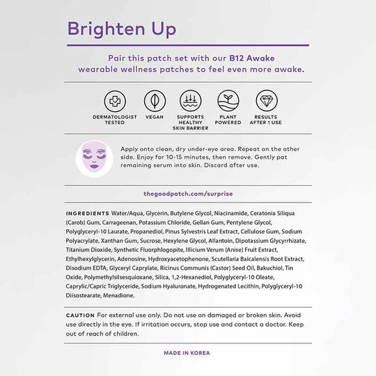 Brighten Up Eye Patches, 3 Sets, TGP