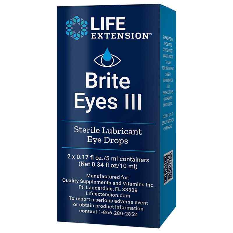 Brite Eyes III Lubricant Eye Drops, Life Extension