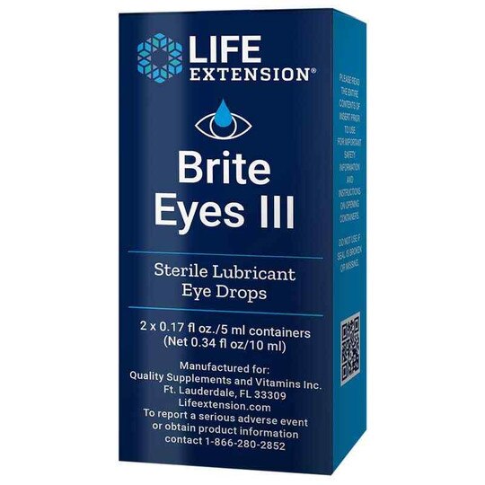 Brite Eyes III Lubricant Eye Drops, 2 Vial(s), LFE