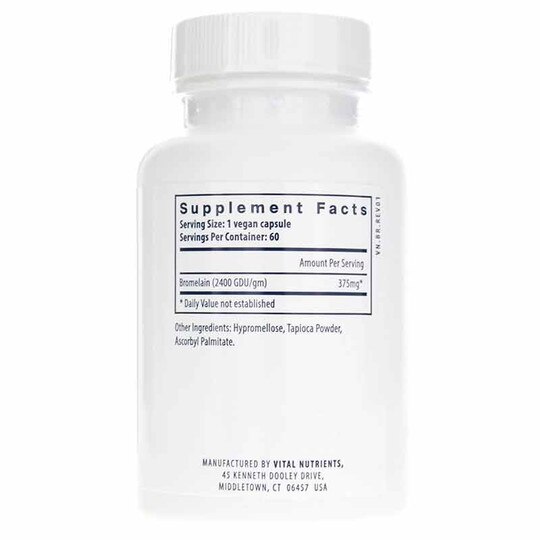 Bromelain 2400 GDU, 60 Veg Capsules, VTN