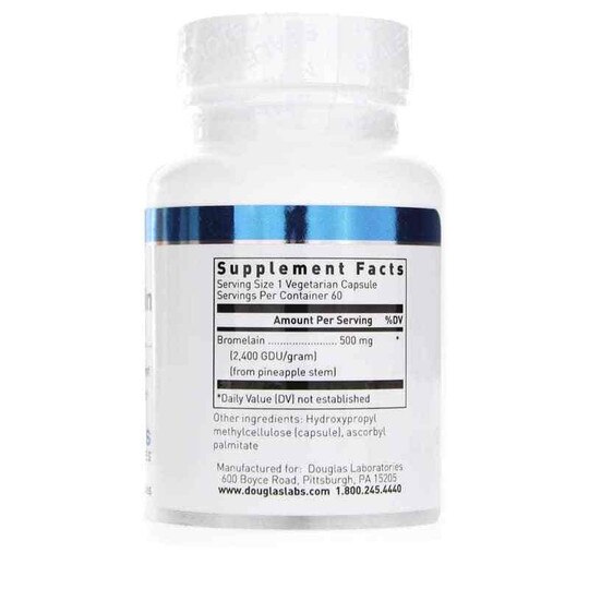 Bromelain 500 Mg, 60 Veg Capsules, DGL