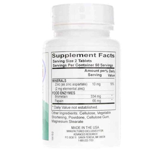 Bromelain, 100 Tablets, ADR