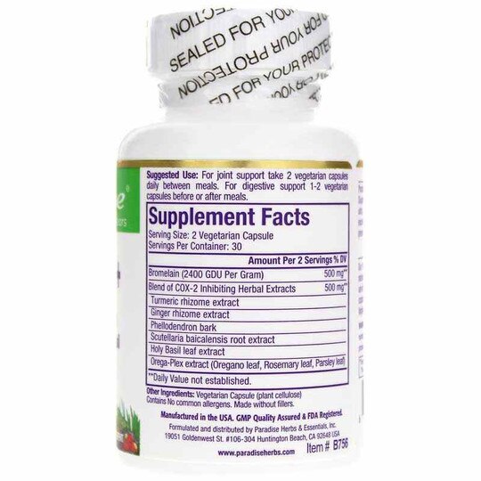 Bromelain +, 60 Veg Capsules, PHE